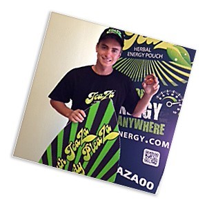 Skim Boarder Discovers Instant Energy with Teaza
