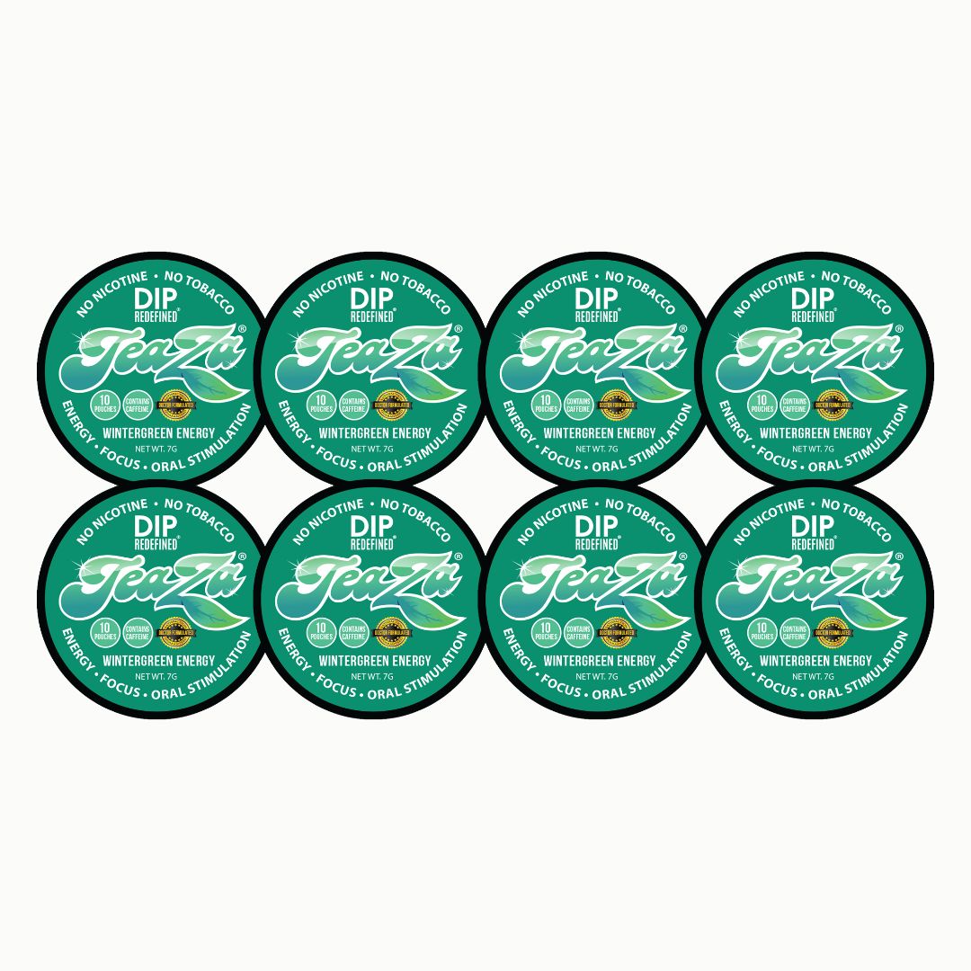 Teaza Wintergreen Bundle - Herbal Pouches - Nicotine Free - Teaza Energy Teaza Wintergreen Bundle - Herbal Pouches - Nicotine Free - Teaza Energy