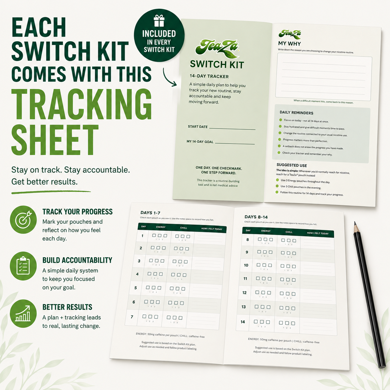 Teaza Switch Kit - 14 Day Quit Nicotine Plan