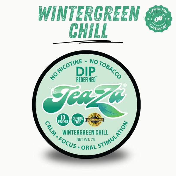 TeaZa® Wintergreen Chill – Nicotine-Free Herbal Pouches - Teaza Energy
